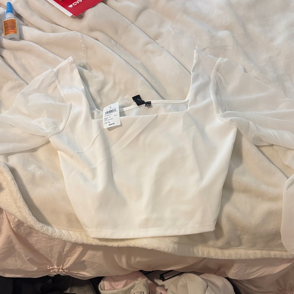 Windsor Sheer White Blouse